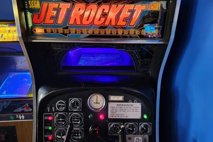 Sega Jet Rocket was the world's first flight simulator game, first first-person shooter game, and first "open world" game