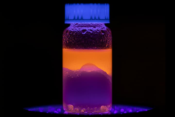 A new technique can remove nanoplastics from water – and under pretty lights, it sure looks cool