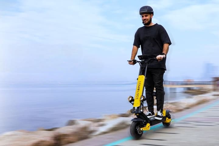 The BEE electric scooter "emerges from the intersection of innovation and style, ready to whisk you away on a journey like no other"