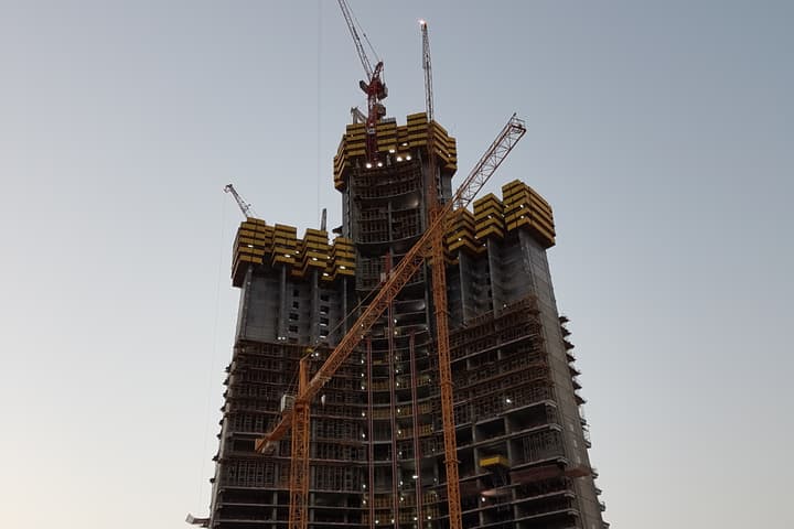 The JEC Tower in Saudi Arabia will become the first building in the world to reach a height of 1 km (0.62 miles)