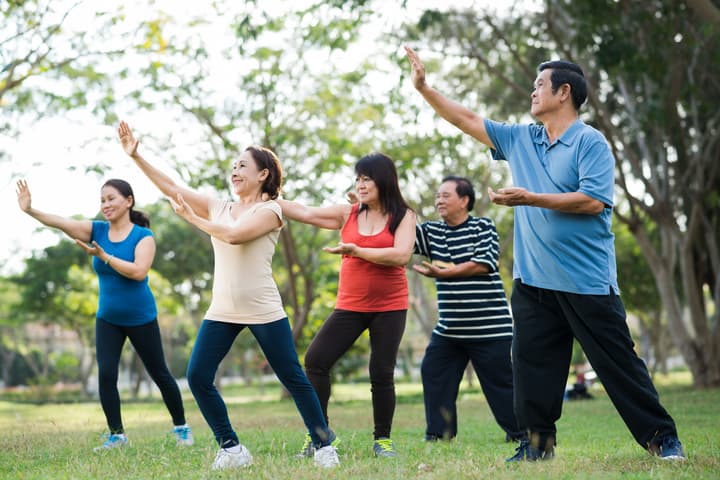 Tai chi was found to be better than aerobic exercise at lowering problematic high blood pressure