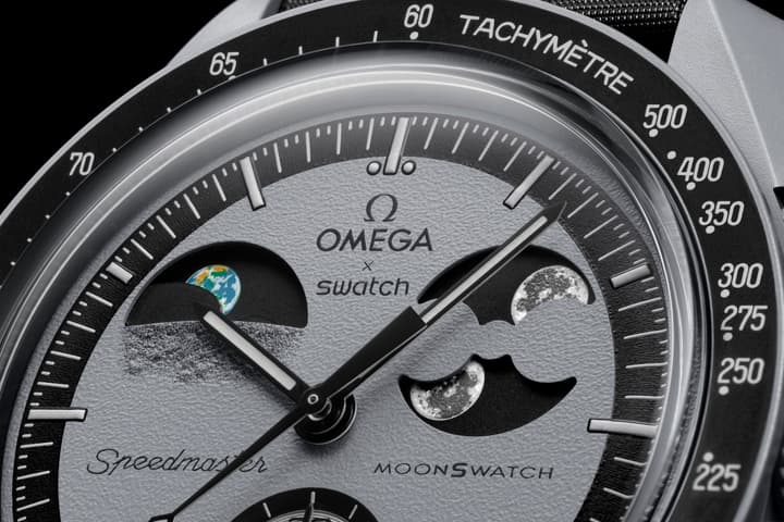 The new MoonSwatch has a tachymeter