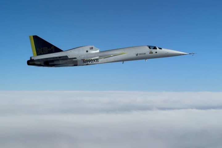 XB-1 in flight