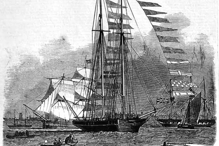 The original Titania, as pictured by the Illustrated London News in 1850