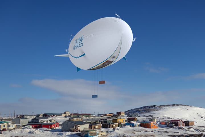 Flying Whales imagines the LCA60T being a new means of bringing goods to distant locations like Northern Canada and other Arctic regions