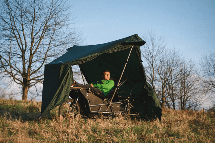 Once a fanciful concept, the Spacecamper Bike nano-RV bike is now available for purchase