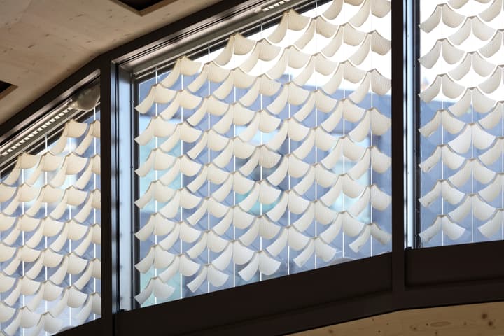 Pine-cone-inspired Solar Gate window units getting put to the test in the University of Freiburg's livMatS Biomimetic Shell building