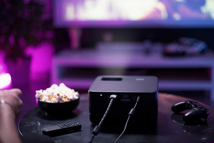 The GamePix 900 is described as "the perfect projector for avid gamers seeking an immersive, high-performance home setup"