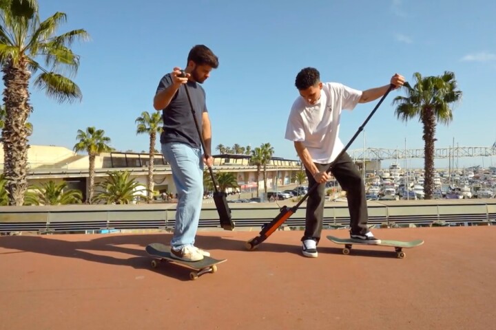 REM pushes skateboarders – or rollerbladers – up to a top speed of 40 km/h (25 mph)