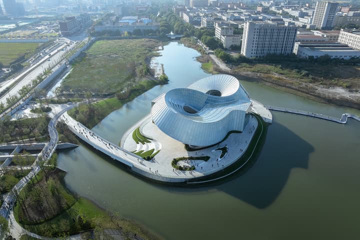 The Yohoo Museum will be located on an artificial island in Hangzhou, China