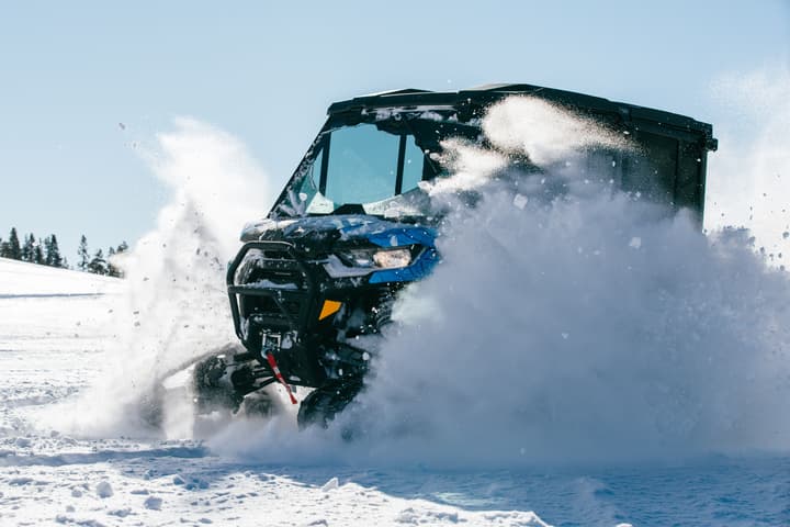 Want to get stuck in the wilderness and die in the snow? Don't outfit your UTV with tank tracks