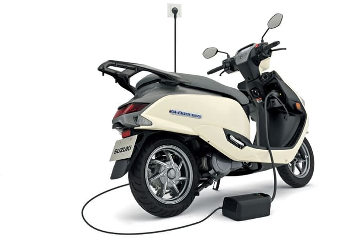 The Suzuki e-Address debuted during the Bharat Mobility Global Expo 2025 in New Delhi, India