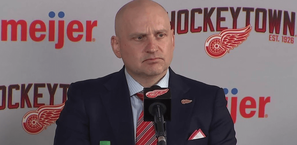 Red Wings coach Derek Lalonde